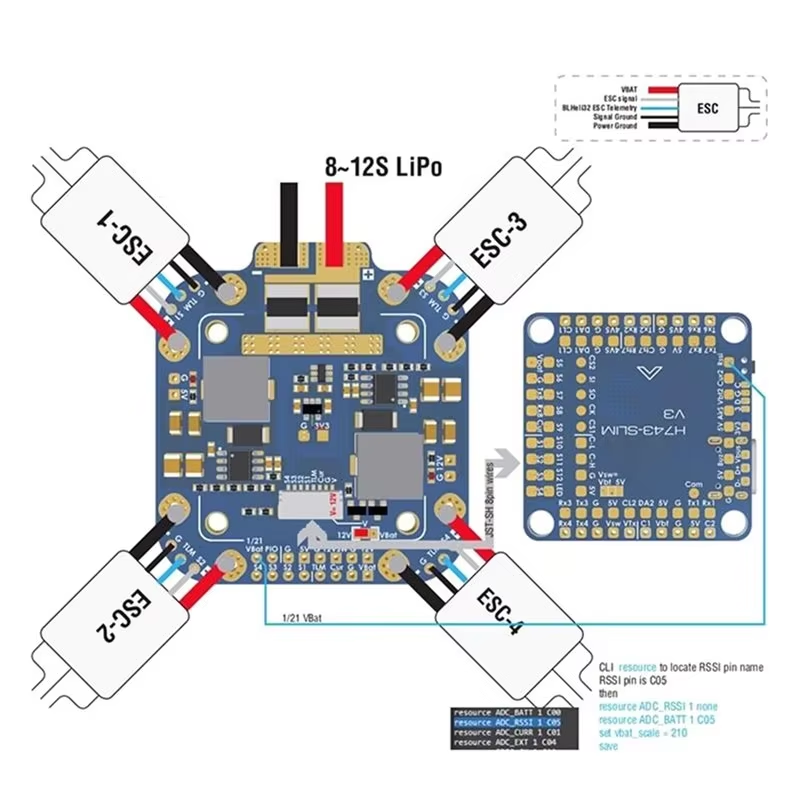 Плата Matek System XCLASS PDB  – обзор и цена Drone Power Distribution Board